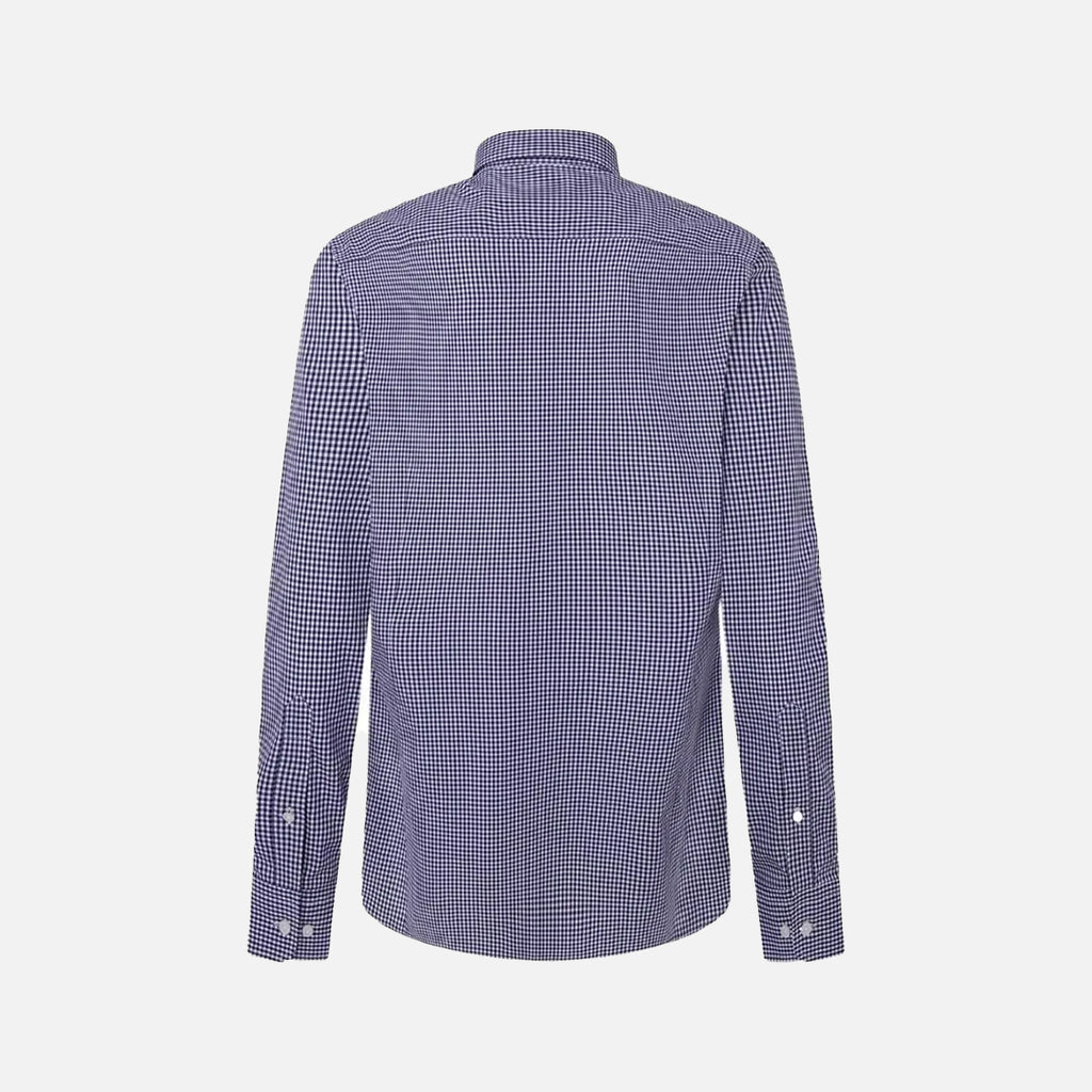 Camisa Cuadros Vichy Azul Oscuro H.L.