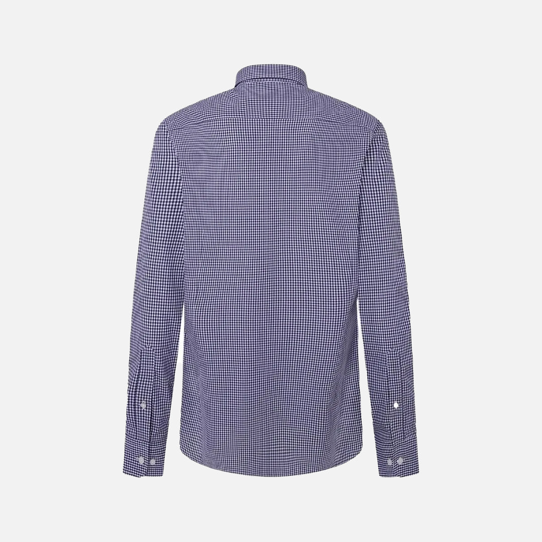 Camisa Cuadros Vichy Azul Oscuro H.L.
