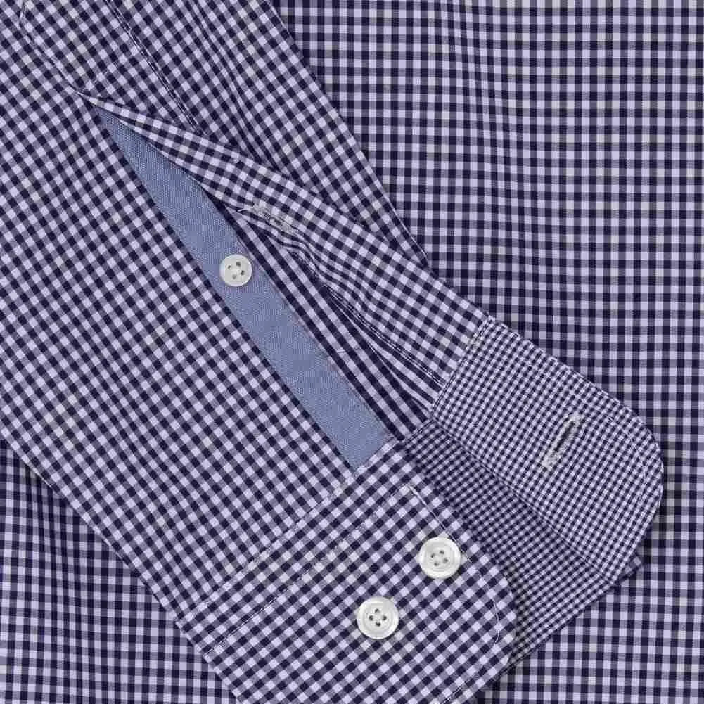 Camisa Cuadros Vichy Azul Oscuro H.L.