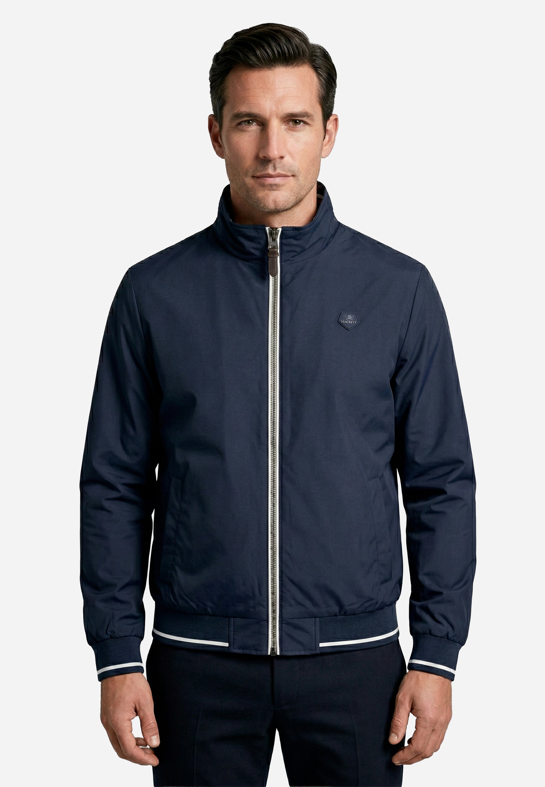 Chaqueta Azul Nylon Hombre H.L.