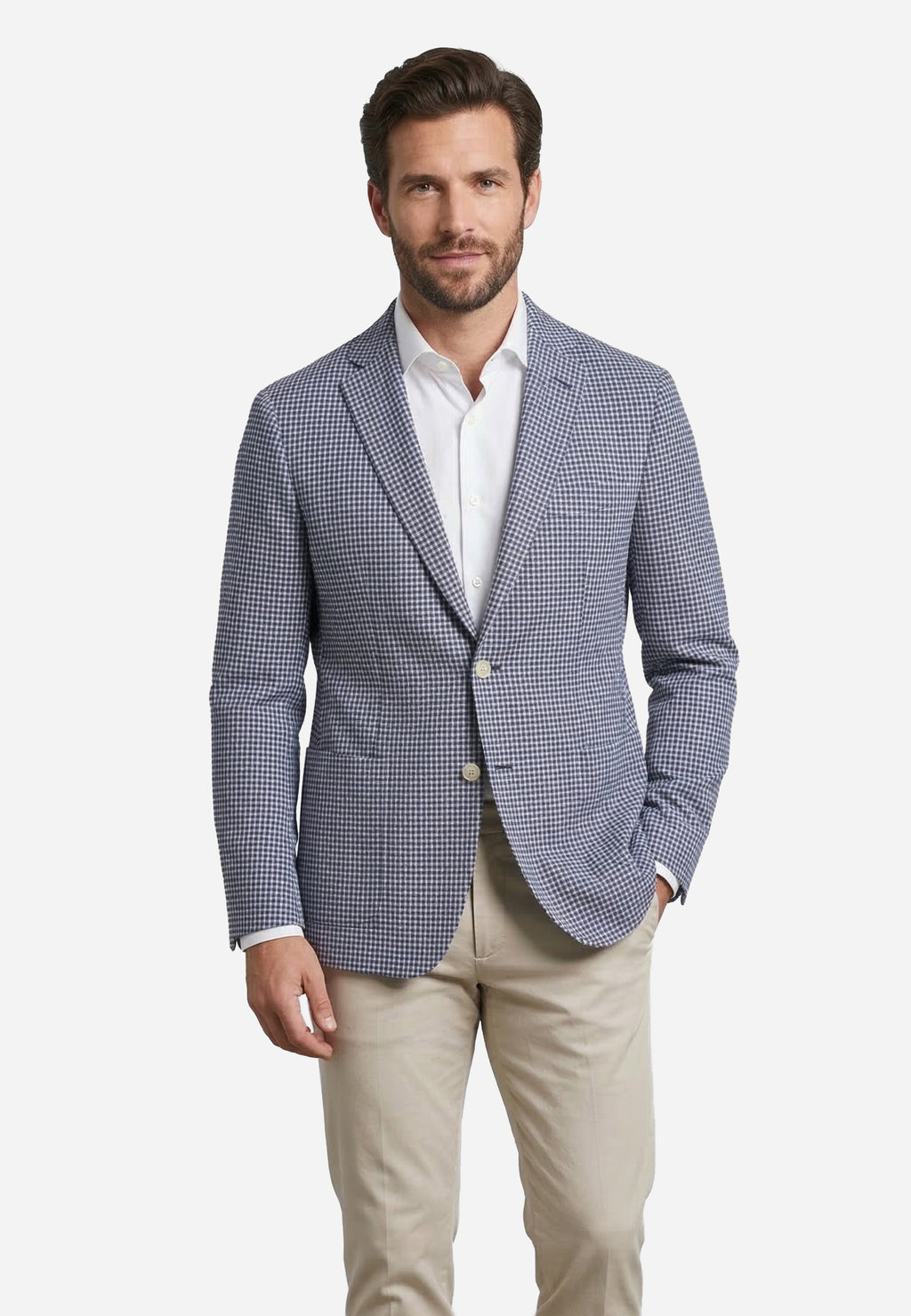 Saco Azul Cuadros H.L.