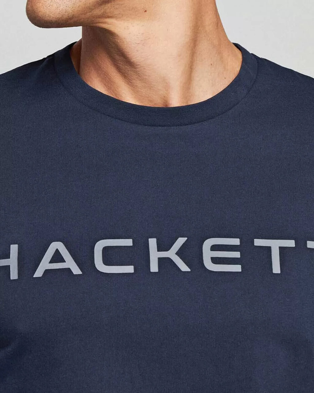 CAMISETA-TSHIRT HACKETT LONDON AZUL GRIS ALGODON (HM500713-5CY)