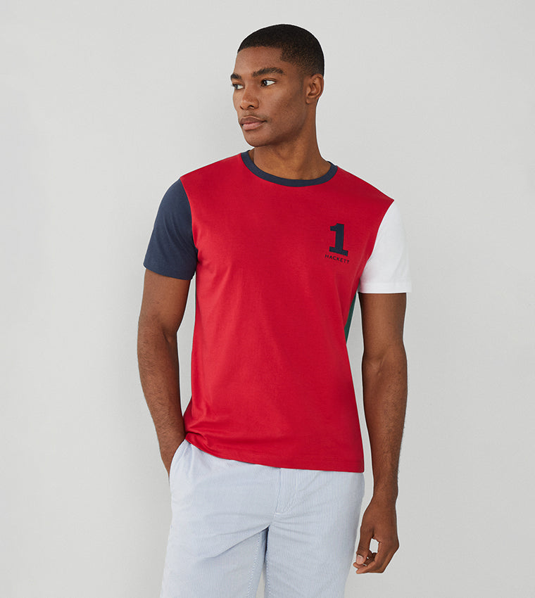 CAMISETA-TSHIRT HACKETT LONDON ROJO ALGODON (HM500799-255)