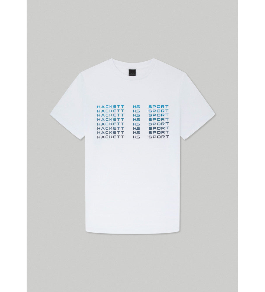 CAMISETA-TSHIRT HACKETT LONDON BLANCO ALGODON (HM500803-800)