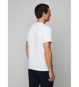 CAMISETA-TSHIRT HACKETT LONDON BLANCO ALGODON (HM500803-800)