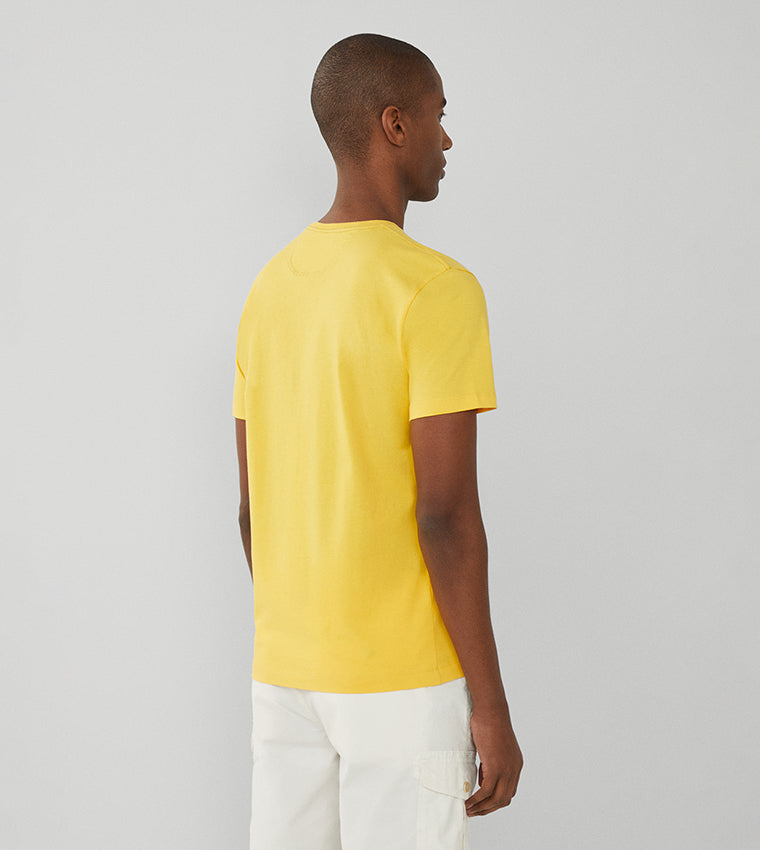 CAMISETA-TSHIRT HACKETT LONDON AMARILLO ALGODON (HM500807-0BQ)