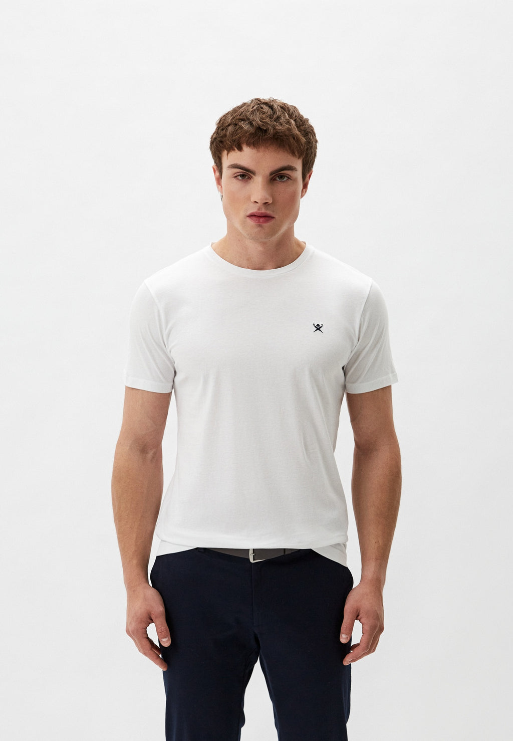 CAMISETA-TSHIRT HACKETT LONDON BLANCO ALGODON (HM500807-800)