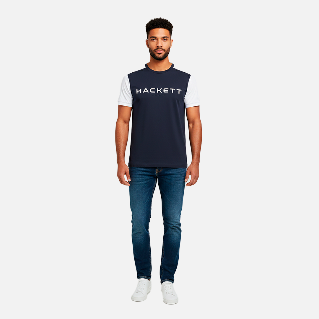 Camiseta Tshirt HS Tour Azul Marino/Blanco H.L.