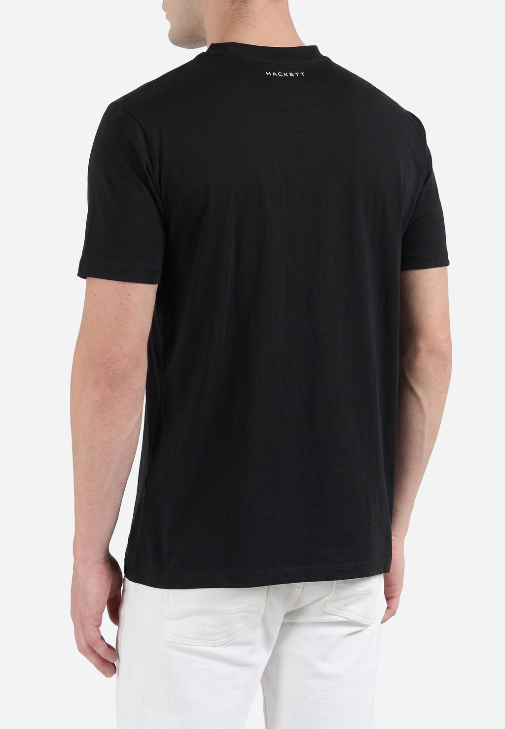 Camiseta Negra Con Estampado H.