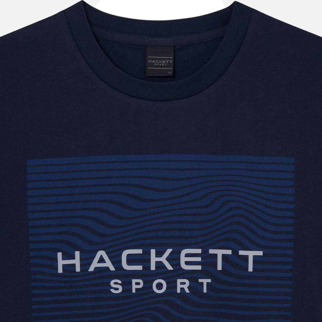 Camiseta T-shirt Estampada Azul Marino H.L.