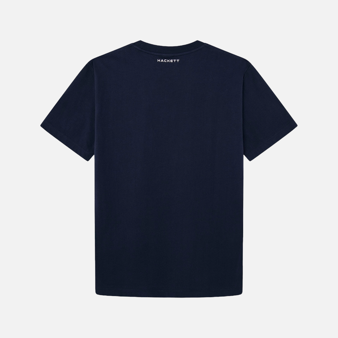 Camiseta T-shirt Estampada Azul Marino H.L.