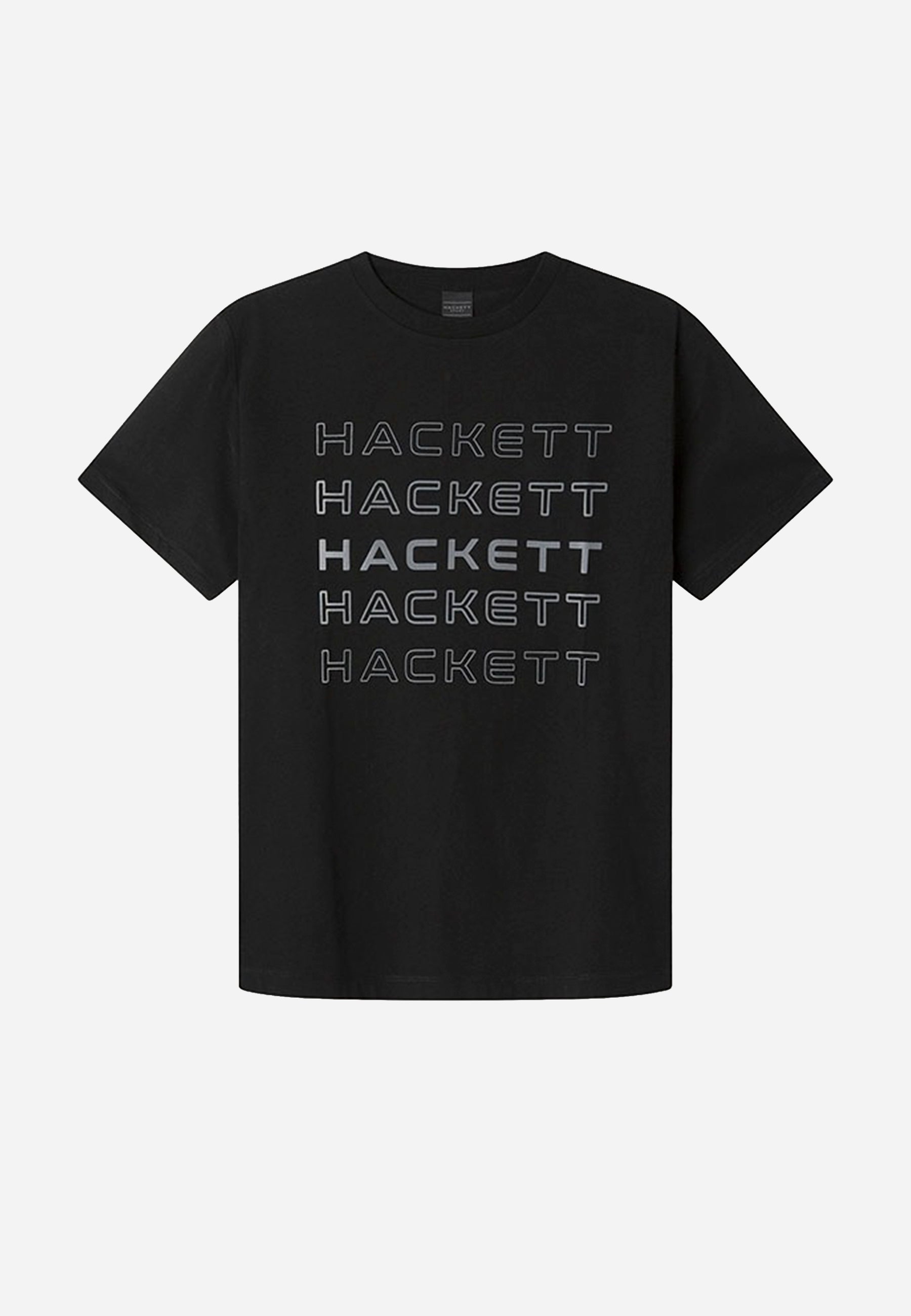 Camiseta Negra Diseño Hombre H.L.
