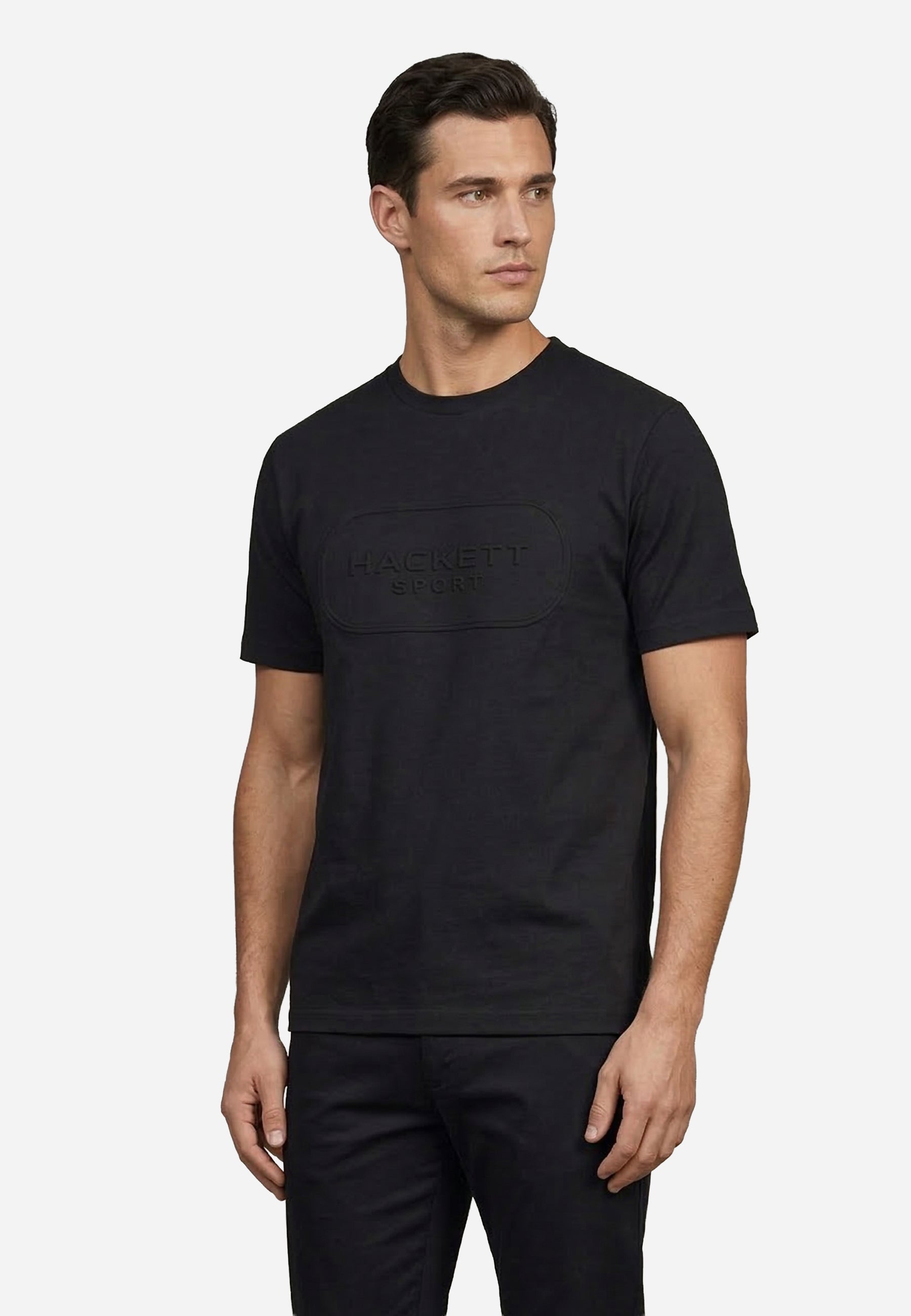 Camiseta Negra Sport Hombre H.L