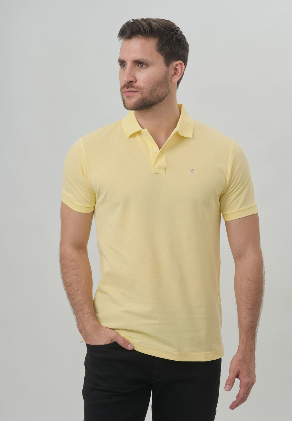 CAMISETA-POLO HACKETT AMARILLO ALGODON (HM562363-003)