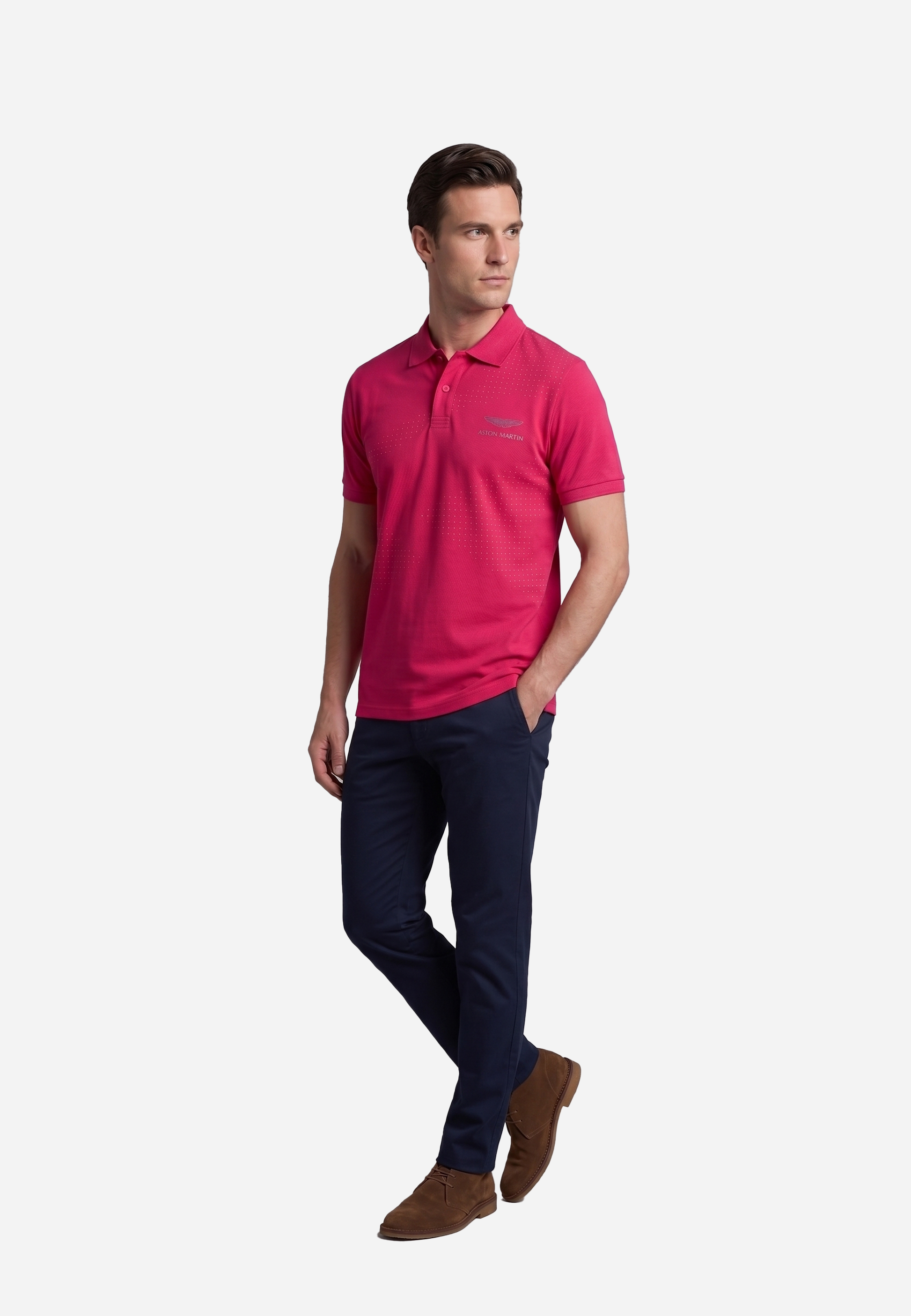 Camiseta Polo Hombre Roja H.L.