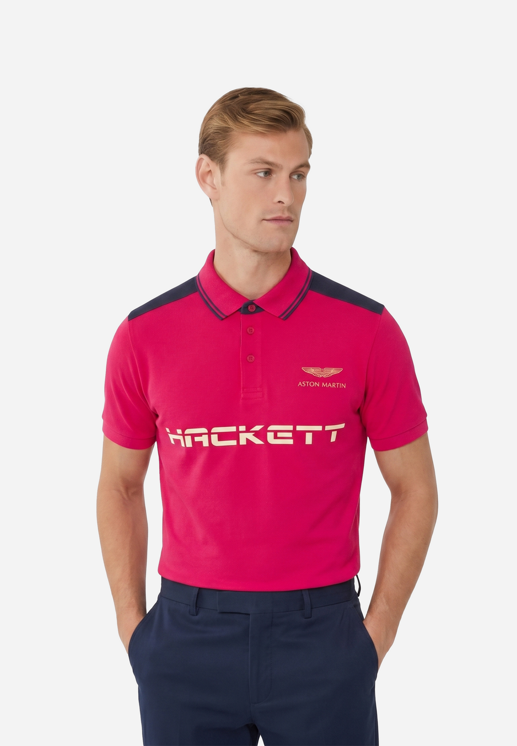 Camiseta Polo Roja Hombre  H.L.