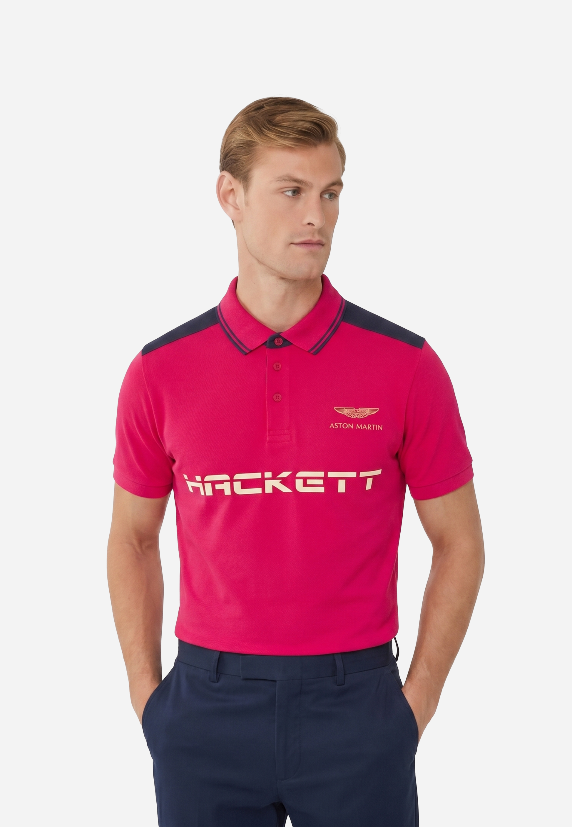 Camiseta Polo Roja Hombre  H.L.