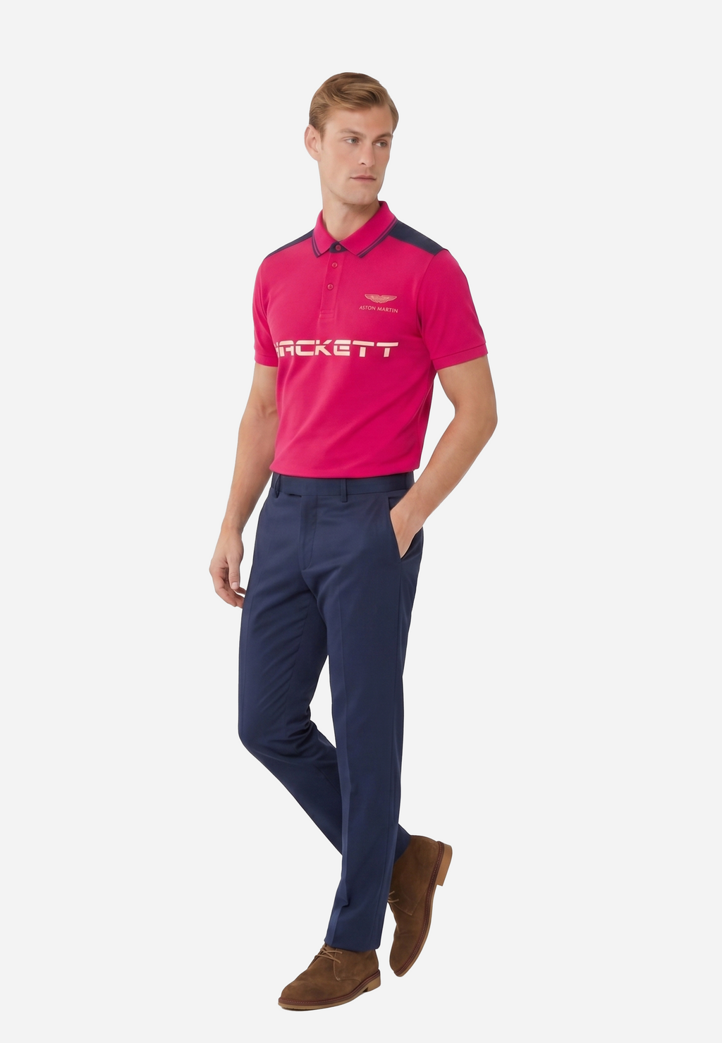 Camiseta Polo Roja Hombre  H.L.