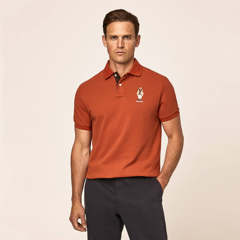 CAMISETA POLO HACKETT NARANJA (HM563073-1CA)