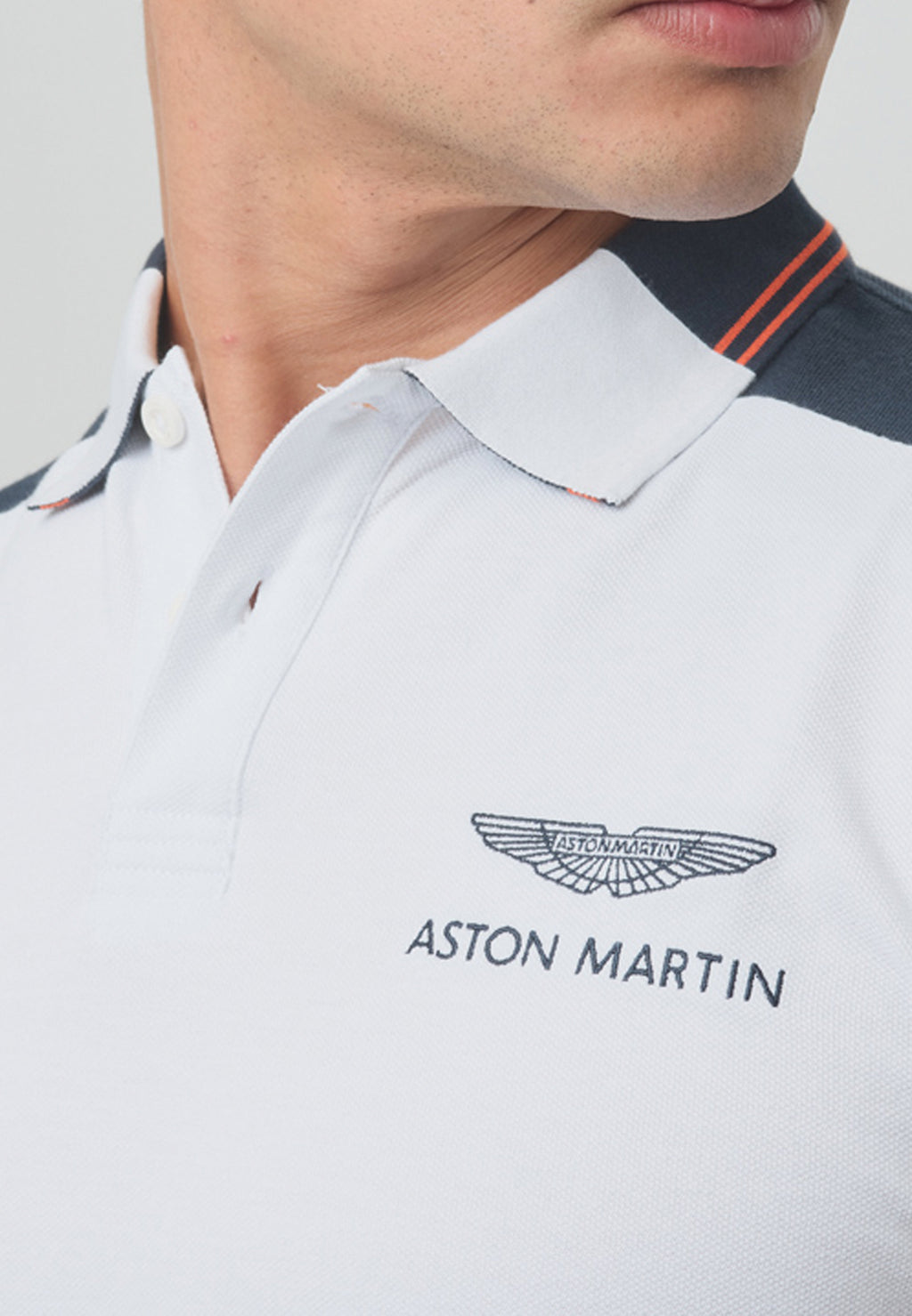 CAMISETA POLO  HACKETT BLANCO 100% ALGODÓNC(HM563094-800)