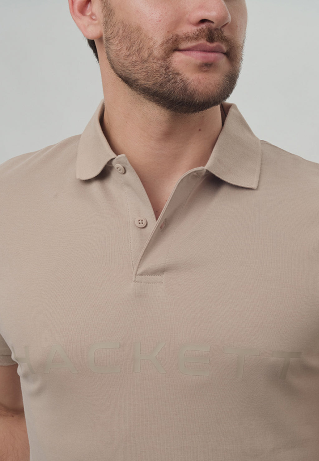 CAMISETA POLO HACKETT KHAKI (HM563104-7AQ)