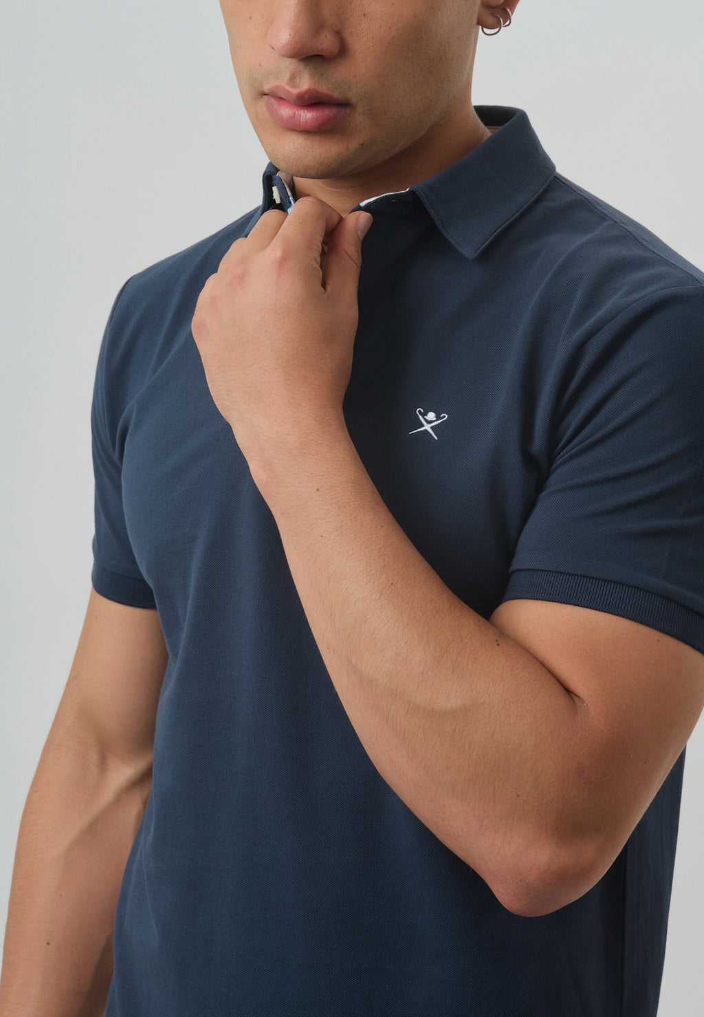 CAMISETA POLO HACKETT NAVY 100%ALGODON (HM563145-5RS)