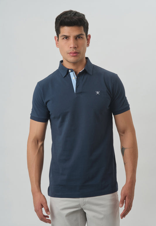 CAMISETA POLO HACKETT NAVY 100%ALGODON (HM563145-5RS)