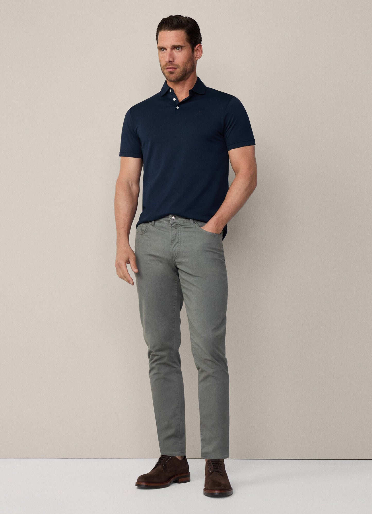 CAMISETA POLO HACKETT LONDON AZUL ALGODON (HM563205-595)