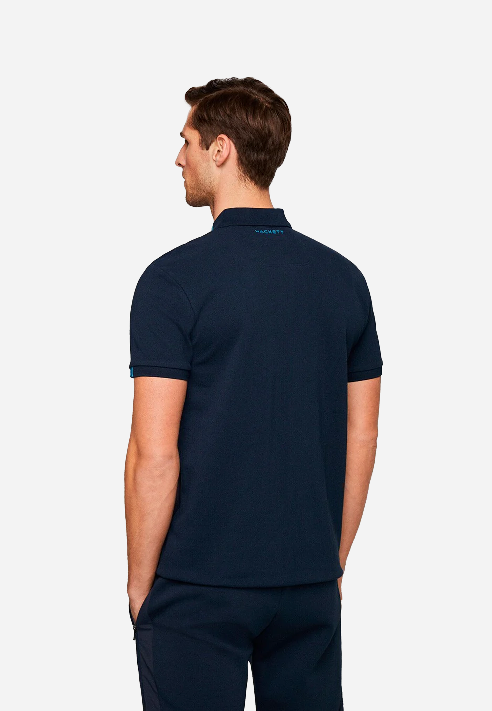 Camiseta Hombre Polo Azul Marino H.L.