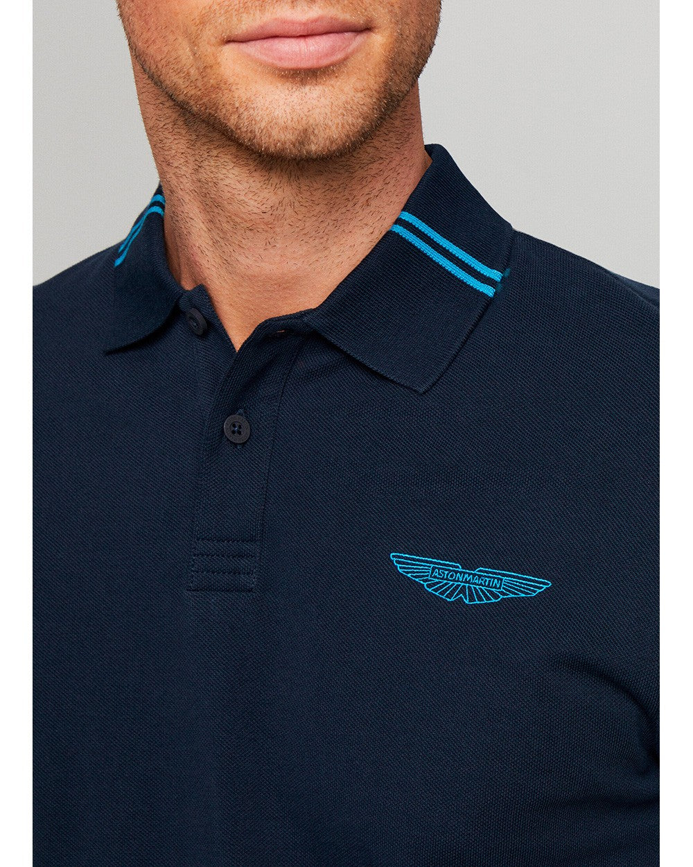 CAMISETA POLO HACKETT LONDON AZUL ALGODON (HM563226-595)