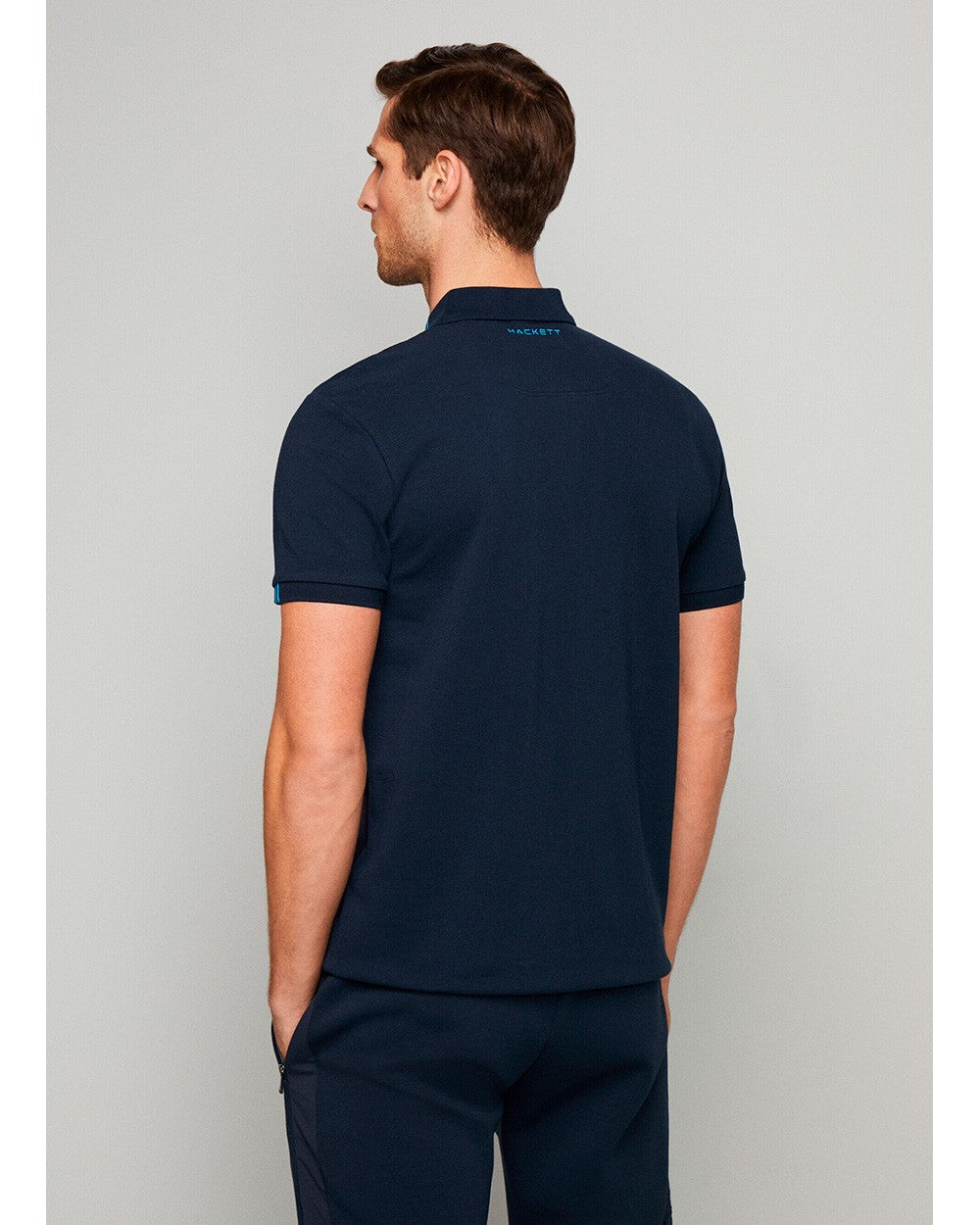 CAMISETA POLO HACKETT LONDON AZUL ALGODON (HM563226-595)