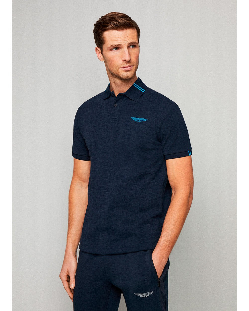 CAMISETA POLO HACKETT LONDON AZUL ALGODON (HM563226-595)