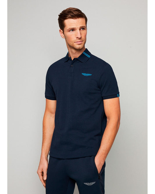 CAMISETA POLO HACKETT LONDON AZUL ALGODON (HM563226-595)