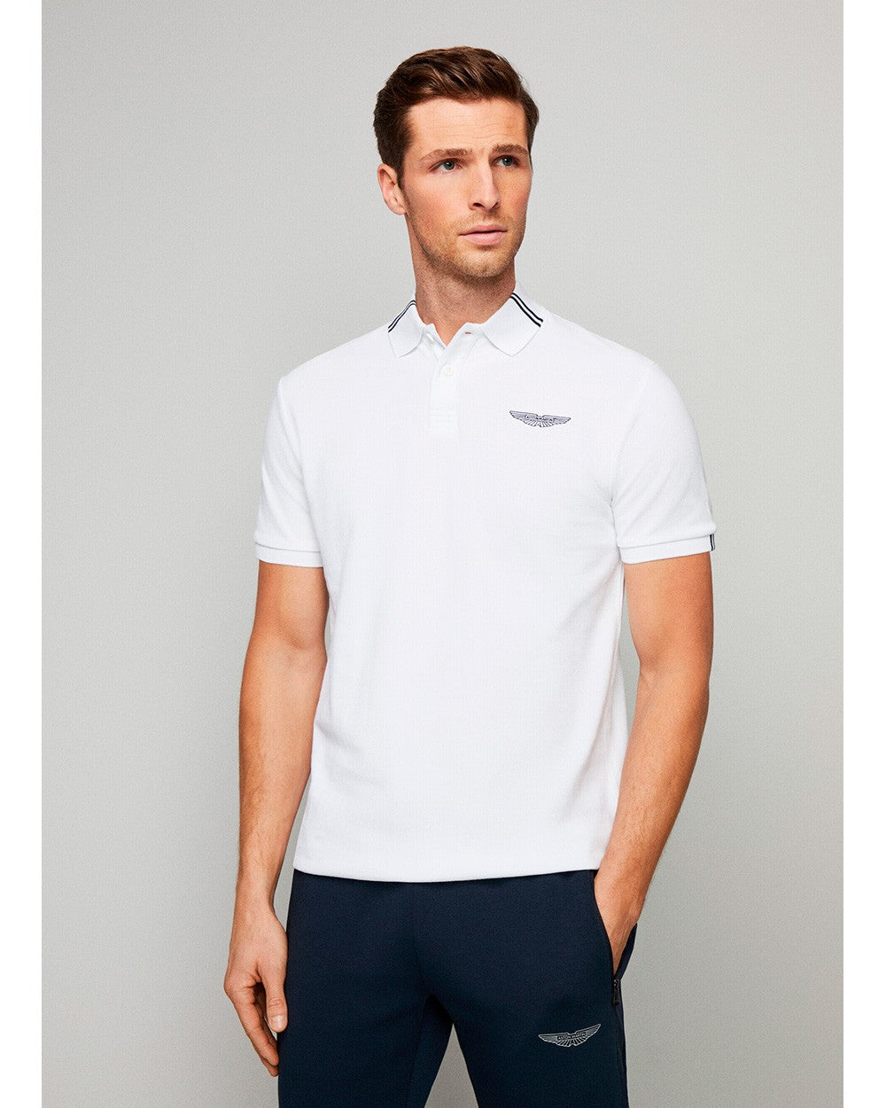 CAMISETA POLO HACKETT LONDON BLANCO ALGODON (HM563226-800)