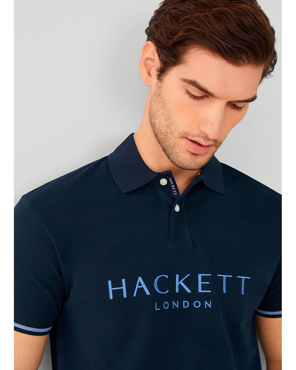 CAMISETA POLO HACKETT LONDON AZUL ALGODON (HM563260-595)