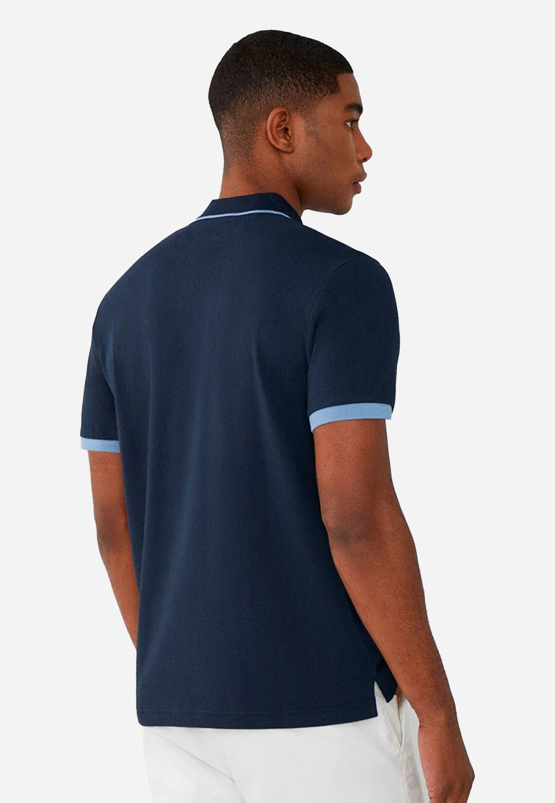 Camiseta Hombre Polo Negra H.L.