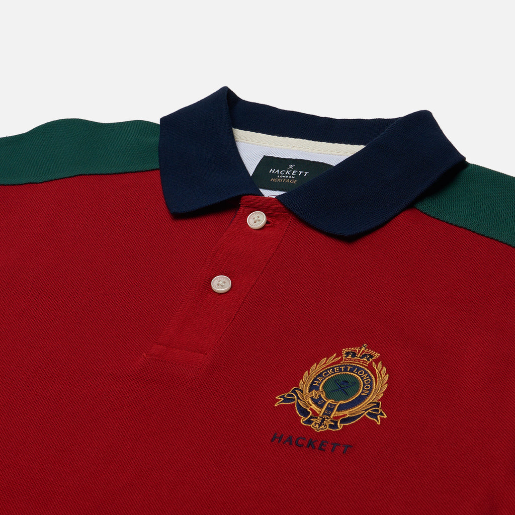 CAMISETA POLO HACKETT LONDON ROJO ALGODON (HM563263-255)