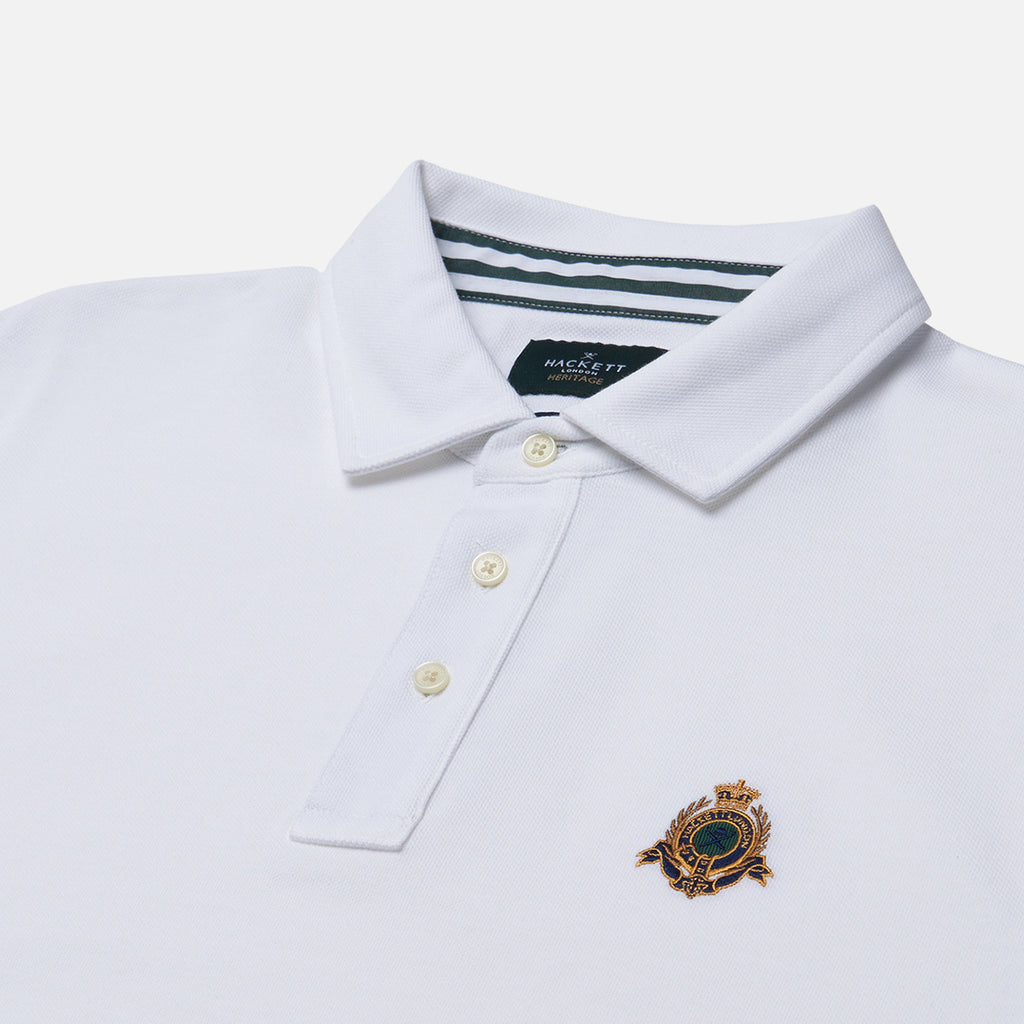 CAMISETA POLO HACKETT LONDON BLANCO ALGODON (HM563267-800)