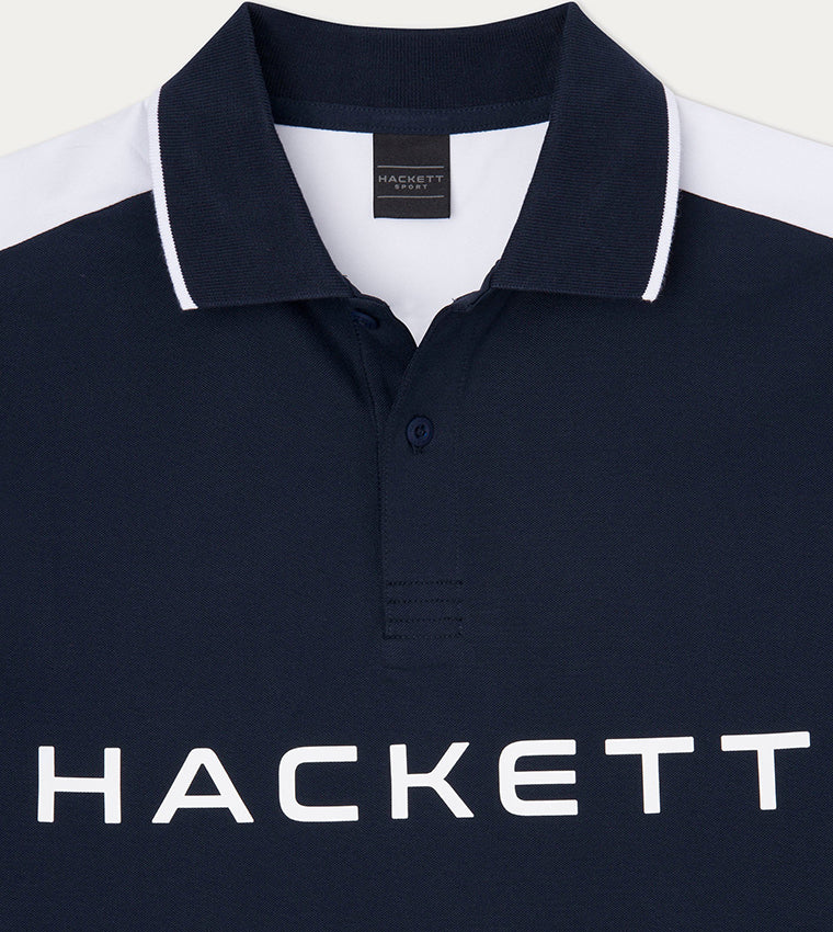 CAMISETA POLO HACKETT LONDON AZUL ALGODON (HM563270-595)