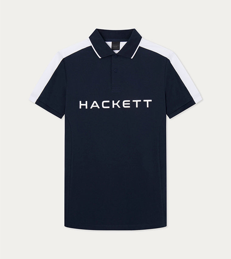 CAMISETA POLO HACKETT LONDON AZUL ALGODON (HM563270-595)