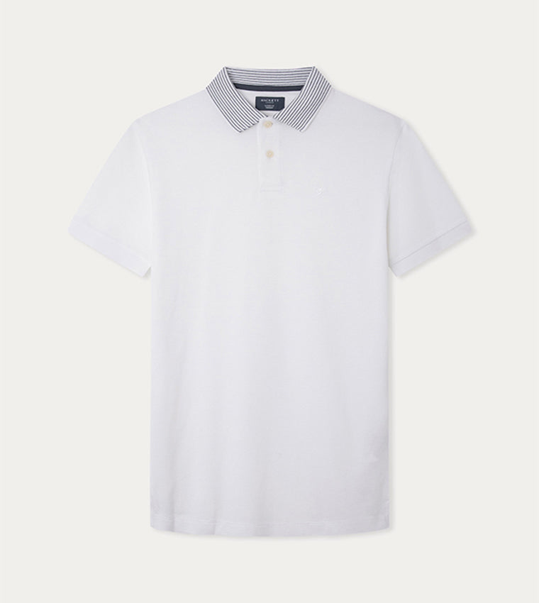 CAMISETA POLO HACKETT LONDON BLANCO ALGODON (HM563282-800)