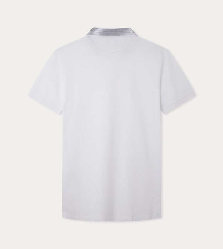 CAMISETA POLO HACKETT LONDON BLANCO ALGODON (HM563282-800)