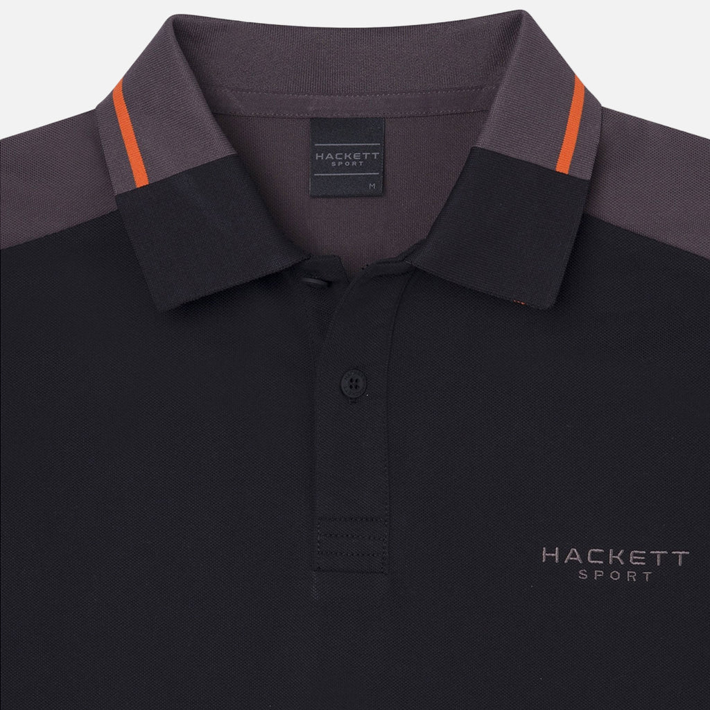 Camiseta Polo Block Negra H.L.