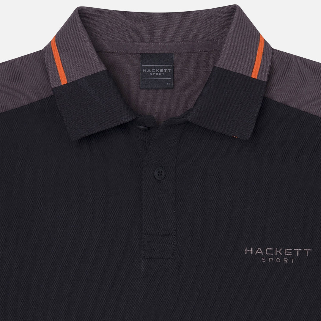 Camiseta Polo Block Negra H.L.