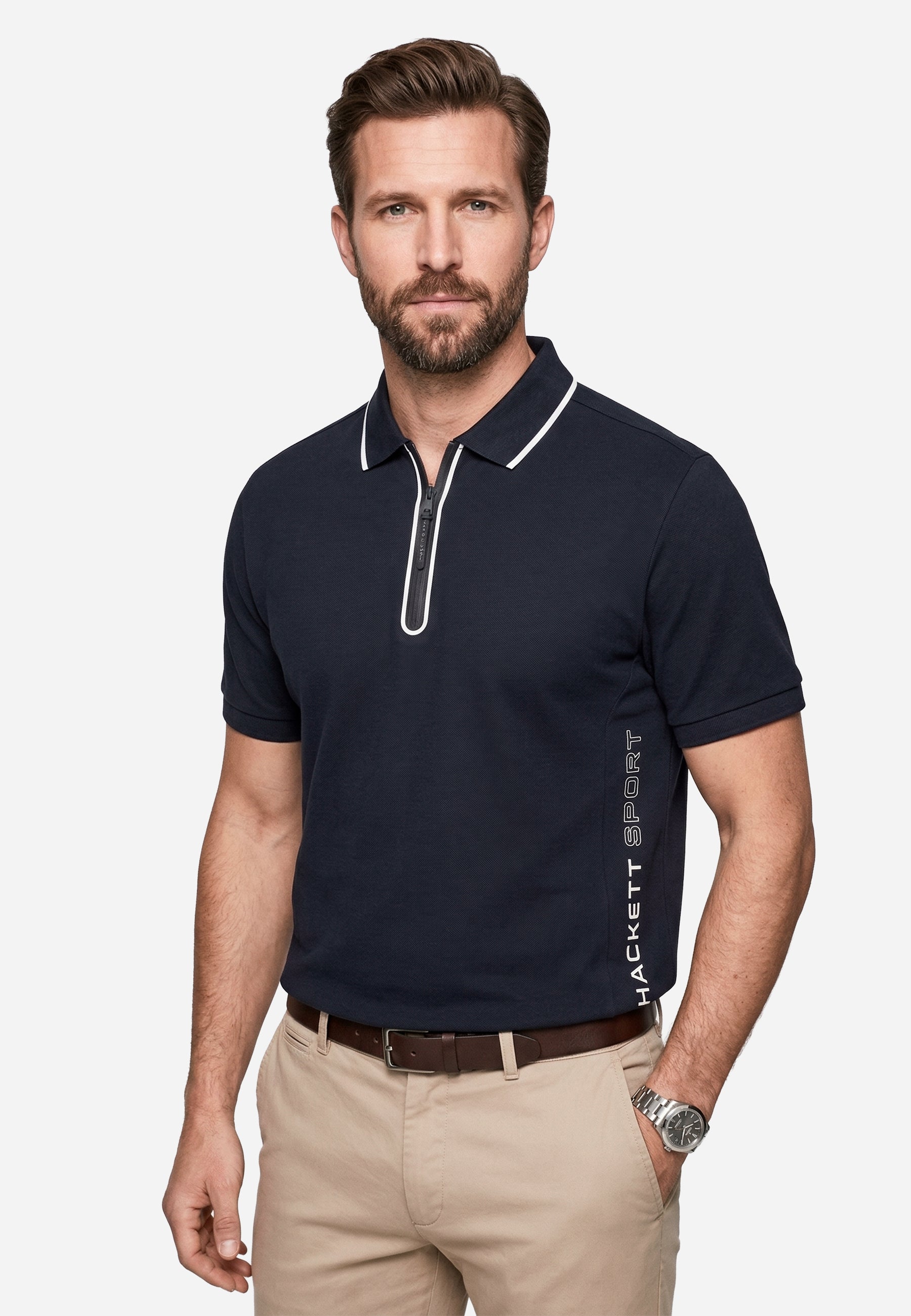 Camiseta Polo Dynamic Negra hombre H.L.