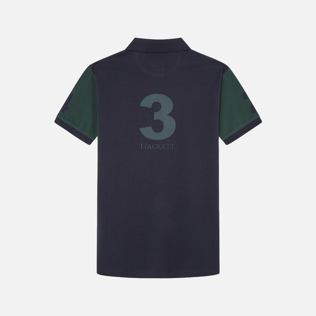 Camiseta Polo Number 1 Verde Oscuro H.L.