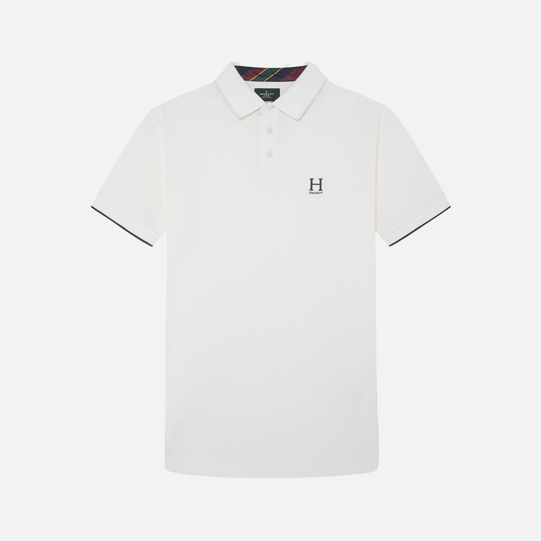 Camiseta Polo Blanca Heritage Logo H.L.