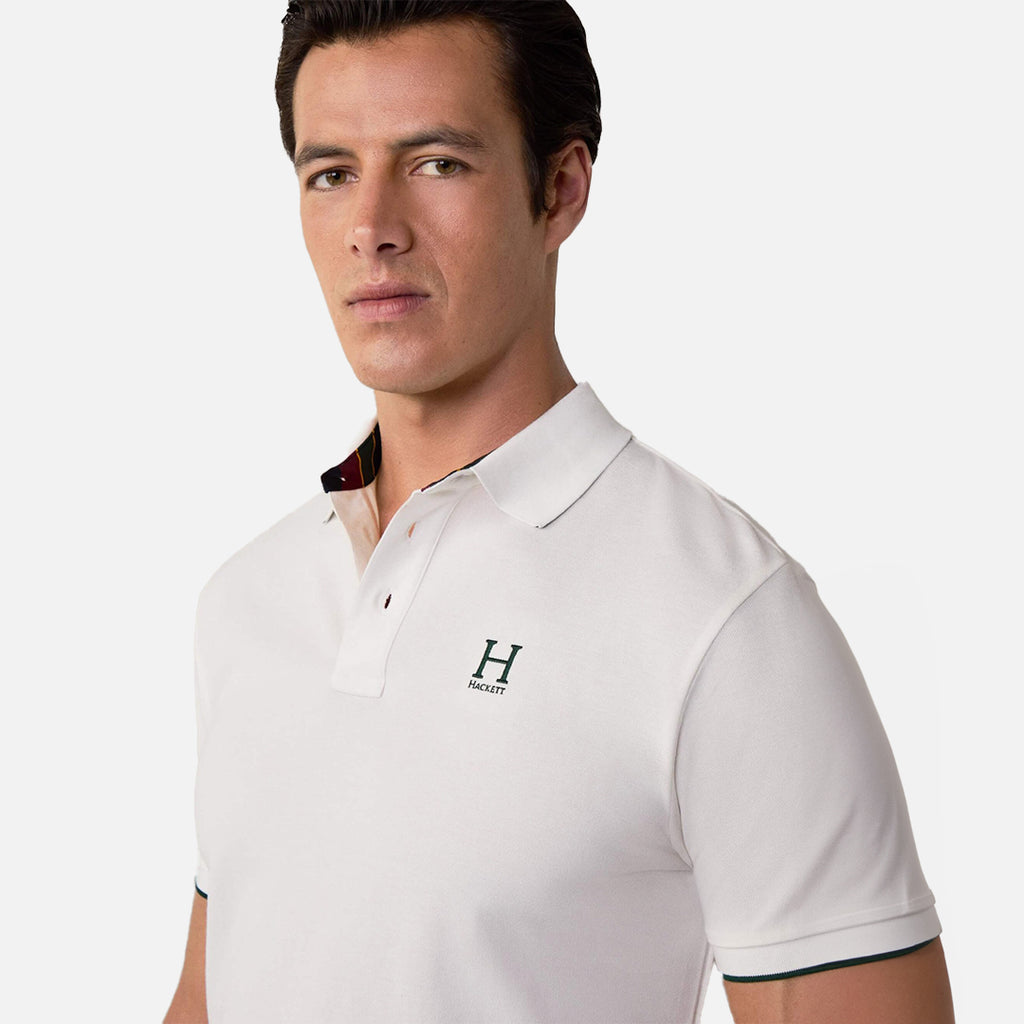Camiseta Polo Blanca Heritage Logo H.L.