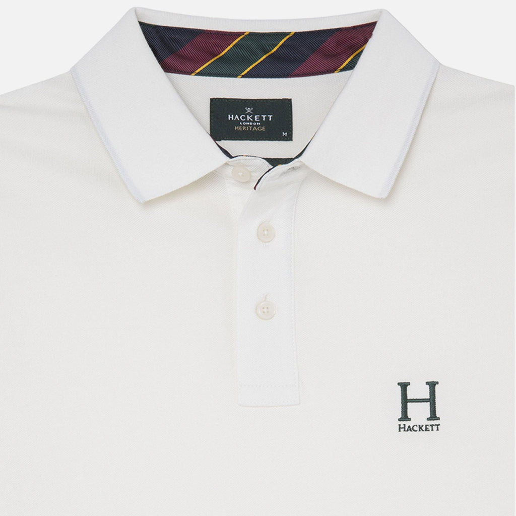 Camiseta Polo Blanca Heritage Logo H.L.