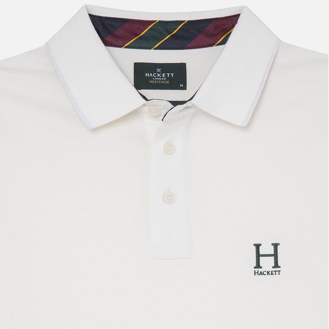 Camiseta Polo Blanca Heritage Logo H.L.